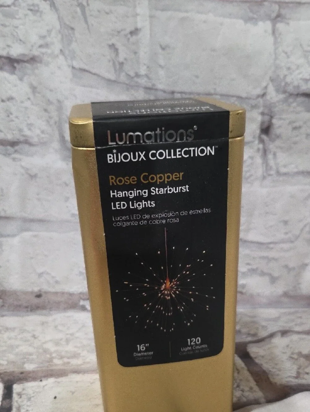 Bijoux Collection Rose Copper Hanging Starburst LED String Lights
